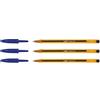 BIC 'BIC - Set di 3 penne a sfera cristallo arancione punta fine blu