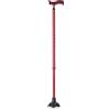Generico Bastone in alluminio anodizzato colorato puntale con base larga Rosso Art. RP191R