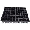 Flower 90065 - Vassoio per sementi, 100 Pezzi, 60 spazi, Nero