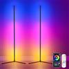 CS COSDDI Lampada a stelo a LED Smart, 150 cm, dimmerabile, con telecomando e app, 16 milioni di colori, modalità musica, modalità fai da te e timer, lampada angolare intelligente per camera da letto