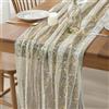 LQTSLFM Runner Tavolo Tulle, 70 x 300 cm Runner Pizzo per Tavolo Lungo, Lucido Tovaglia in Tulle, Elegante Runners Tavola con Lamina a Caldo per Feste, Matrimoni, Banchetti, Creatività Fai da Te (Oro)