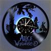 Smotly Orologio da Parete in Vinile, Alice nel Paese delle Meraviglie LED 7 di Colore della Lampada di Notte Retro Orologio da Parete, per i Regali dei Bambini a Mano Home Decor Parete,with Light