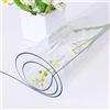AMXFS Tovaglia Trasparente in Pellicola Trasparente,Lavabile, Lucida, Protezione da Tavolo,Copritavoli Trasparenti in PVC,Adatto per Sala da Pranzo,Soggiorno e Giardino(Color:1.5mm,Size:30x30cm)
