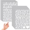 MUWINC 1 Pollice Lettere Adesive Grandi Bianche - 1590 Vinile Adesivo Personalizzato con Numeri e Simboli, Stile Manoscritto, per Scrapbooking, Biglietti di Auguri