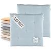 Esprit Home Esprit Set di 2 cuscini da sedia 40x40cm Azzurro chiaro - Comodi cuscini per sedia per sala da pranzo e cucina - lavabili fino a 30°C - Oeko-Tex - Cuscino per seduta per mobili da giardino, cuscino