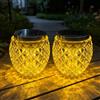 CHENBOOW Lanterna Solare da Esterno,2 Pezzi Lampada Solare per Esterni da Tavolo 10 CM,Solarlampen für Außen,Lanterna Solare per Esterni,Lampade da Tavolo a Energia Solare,per Terrazza,Balcone