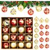 Timiyou Palline di Natale, 16pcs Palline Albero di Natale Decorazioni Albero di Natale Plastica 6cm Decorazioni Natalizie per La Casa Regali di Natale Matrimoni, Fidanzamenti, Anniversari, Feste