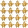 SUNNYCLUE 1 scatola 50 pezzi Piccoli Ciondoli Ape Ciondoli Ape Sfusa Carino Mini Insetto Oro Laborioso Api Mellifere Lega Fascino A Molla per Creazione di Gioielli Forniture di Ciondoli Collana Fai Da