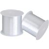 SKYPRO Filo di nylon trasparente non elastico, diametro 0,2 mm, per ornamenti natalizi, gioielli, artigianato, pesca, 100 m, 2 rotoli