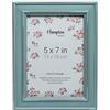 Hampton Frames, Cornice Portafoto 13x18 cm Blu, Legno Stile Shabby Chic, Vetro, Da Tavolo o Parete, Per Casa e Ufficio