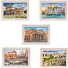 Generico 5 Calamite Legno 5x7cm Italiane Roma Souvenir Regalo Turismo Gadget Idea