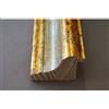 Artecentro cornice dorata per quadri - oro/colore con o senza passepartout in legno-varie misure (oro/avorio, 25x35 + passepartout)
