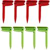 SusggO 8 clip asciugamani da spiaggia - Pinze asciugamani da spiaggia - Clip mollette da spiaggia Pinzette piaggia Pinzette coperta da picnic Fissare sabbia Accessori spiaggia spiaggia -rosso-verde