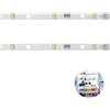 TASSFROO 2 strisce di luce LED per asta, striscia LED di risposta per Réfrigérateur Light Bar Strip striscia di luce per frigorifero 1629348 DC12 V 2 W, colore bianco freddo, installazione facile e basso