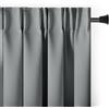 RESTILO - Tenda Blackout 140 x 270 cm, colore: argento, 1 pezzo, con occhielli, decorazione per finestre