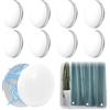 Thgtao 8 paia, Shower Curtain Weights Magnetic,tenda da doccia magnetica,tenda da doccia orbiculare,magnete inferiore,per tende esterne,adatto per tovaglie,tende interne,tende esterne,ecc.