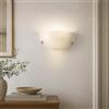 MA MAISON Lampada Applique da Parete Duna in Vetro e Metallo - Lampada da Interno Attacco E27 1 Luce