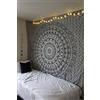 RAJRANG Mandala Hippie - Arazzo decorativo per soggiorno, camera da letto, picnic, 127 x 152 cm