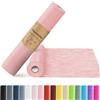 aboveBED Runner da Tavola 25m x 30cm, Rosa Decorazione Tavola, Nastro Tavola per Comunione, Matrimoni, Primo Giorno di Scuola, Battesimi, Compleanni, Festa della Gioventù e Feste