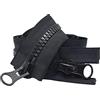Wresetly 1pc 60/70/80/90/100/120/150/200cm 8# Cerniere ecologiche in resina Cerniera per cucire a doppio cursore per giacche Cappotto Borsa Accessori per cucire fai da te, Nero, 200cm