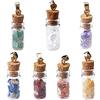 WANGCL 7 Chakra Crystals Stone Chip Bottles Healing Crystal Tumbled Gemstone Wishing Bottles Set di Pietre per la Meditazione equilibrata Decorazione della casa