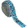 Tomotato Nastro di Strass, 2cm di Larghezza 2 Metri di Lunghezza Nastro Decorativo con Strass di Cristallo Bling per Torte Nuziali Decorazioni Artigianali per Feste di Compleanno(Blu)