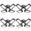 TOPAUBUB Plafoniera LED Garage 4 Pezzi 20W, 2000LM Lampada da Garage con 4+1 Pannelli Regolabili 6500K E26/E27 per Illuminazione Officina/Cantina (Equivalente a 120W)