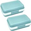 Tabutige Seifendose, 2 Pezzi portasapone portasapone Portatile, Scatola Porta Sapone con Coperchio Impermeabile per Campeggio e Palestra