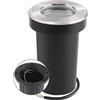 URing Faretto da incasso a LED orientabile IP67 attacco GU10 Faretti da Pavimento, 230V rotonde Luci da incasso a pavimento da Segnapasso esterno lampada da terra, 30cm cavo preinstallato