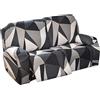 FIBITA Copridivano Reclinabile per 2 Posti, Copripoltrona Relax elasticizzato 6 Pezzi Moderna Morbido Fodera per Poltrona Reclinabile Copridivano Sofa Protettore Lavabile (Color : #9)