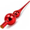 COM-FOUR® cima dell'albero di Natale in rosso lucido, cima dell'albero