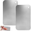 EXIN DECHEN 2 Pezzi Tagliere Titanio 23.5x14.5 cm Tagliere in Acciaio Inox Alimentare