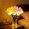 Generico Radiant Romantic Tulip Night Light,15 PCS Twinkling Artificial Flower Shaped Ambient Night Lamp,Women LED Lighted Tulips Tree that Never Fade for Bedroom Bedside Bouquet Decor (Mixed(Without Vase))