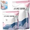 JTYEBY Sacchi Sottovuoto Grandi Vestiti Senza Pompa, Jumbo 2 Pack Buste Sottovuoto Vestiti Extra Large per Piumoni, Coperte, Trapunte, liberare spazio Organizzatore di armadi borse per abiti (Bianco,M+L)