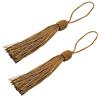 Makhry 20pcs 15,5 cm / 6 pollici Segnalibro Nappe di seta con cavo Loop da 2 pollici e Nodo Cinese per la cCeazione di Gioielli, Accessori Artigianali fai da te (caffè leggero)