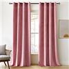 Woaboy Tende Oscuranti in Velluto Tenda in Velluto Camera da Letto Termiche Isolanti Tende per Interni Elegante 2 Pezzi Tenda Opache Modello 140x225cm Rosa Chiaro