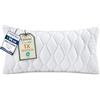 Utopia Bedding Cuscini trapuntati, Cuscini trapuntati per letto e cuscini decorativi, Cuscini per divano. (1, Bianco, 40x80 cm)