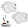 xtemtoamz Vassoio Bagno,Vassoio Portaoggetti,VassoioBagnos Portaoggetti,Organizer Bagno Portaoggettis,Vassoio Da Bagno,Per Sapone,Lavello Della Cucina,Bagno,Piano Di Lavoro,Spugne,2 Pezzi