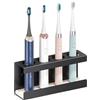 Naapesi Portaspazzolino Elettrico Salvaspazio, Portaspazzolino Elettrico con Forte Capacità di Carico, Portaspazzolino Elettrico Versatile per Bagno, Portaspazzolini (4 Fori, 20 CM)