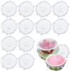 ZDNT 12PCS Coperchi Elastici, Reutilizzabili, Coperchio Universale per Ciotole, Tazze, Lattine, Frutta