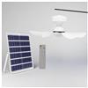 DHNDSDP Ventilatores Solare da Soffitto con Luce Pannello Solare Portatile da 10 W per Campeggio All'aperto con Cavo da 4,5 Metri Autonomia di 10 Ore Ventilatore Solare Telecomando