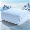 Autsel Coperta Estiva con Fibra di Raffreddamento, Coperta Refrigerante Letto è Morbida e Fresca Traspirante su Entrambi i Lati Aiuta a Dormire, 200x220cm