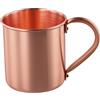 Taotalhomy Tazze in rame puro, tazza da 450 ml con bicchieri realizzati a mano e design elegante, per caffè, birra, tè, campeggio e bevande all'aperto in vetro di rame