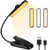 HOTUT Lampada da Lettura 12 LEDs, Luce Lettura Ricaricabile USB con 9 LED 3 modalità, Lampada Luce Libro Portatile con Clip Dimmerabile Senza Livelli, Lunga Durata, per Studio, Lavoro a Maglia