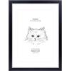 Joyshare Cornice Quadro DIN A3 (29.7x42 cm), 1 Pezzo (Nero), Cornice MDF con Passepartout, Vetro Acrilico Ultrachiaro