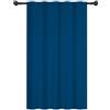 YONGFOTO Tintura indaco Luce filtrante Tende Rustico Nordico Boho Moderno e minimalista Tinta unita Tasca per asta Tende per Soggiorno e Camera da Letto, 107x160cm, 1 Pannello