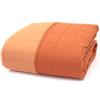 Caleffi - Copriletto Trapuntato Primaverile per letto Matrimoniale - MODERN colore Arancio Tinta Unita in Microfibra