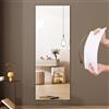DKPLOE Specchio A Figura Intera Fai da Te da Attaccare alla Parete Senza Foratura in Fogli di Specchio Acrilico per Pareti Ad Alta Trasparenza Senza Cornice Soggiorno E Ingresso(Right Angle,50X120CM)
