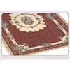 CapitanCasa Tappeto Velour con Retro Antiscivolo Modello Bouquet 85x150cm Bordeaux