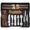 Veftsvy Portaposate da Cassetto, Organizer Cucina, Regolabile, 9 Scomparti, Nero